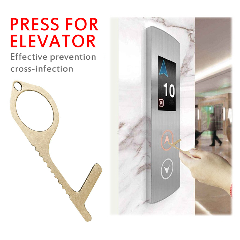 5 Pcs Door Opener Handle No Touch Open Door Assistant Portable Anti-Contact Elevator Press Tool Door Handle safety Contactless