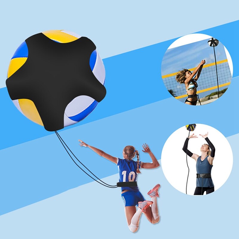 Volleyball Spike Trainer Basketball Ball Jumping Aids Adjustable Foam Stick Swivel Strap Set Volleyball Trainer