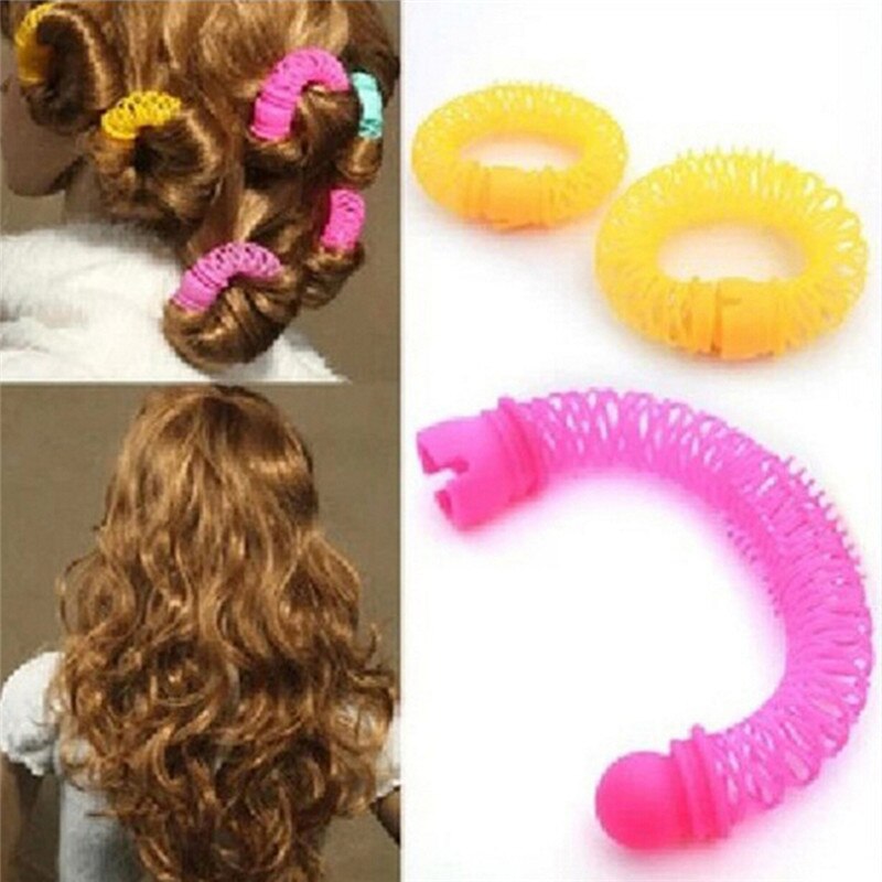 Pelo mágico rizador espiral rizos rodillo Donuts rizos Herramienta de Peinado accesorios para el cabello hágalo usted mismo 8 Uds 7cm * 6 cm