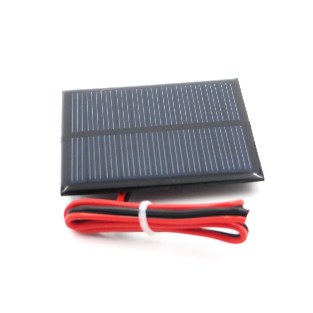 1pc x 5.5V 80mA met 30cm breiden draad Zonnepaneel Polykristallijn Silicium DIY Acculader Kleine Mini zonnecel kabel speelgoed