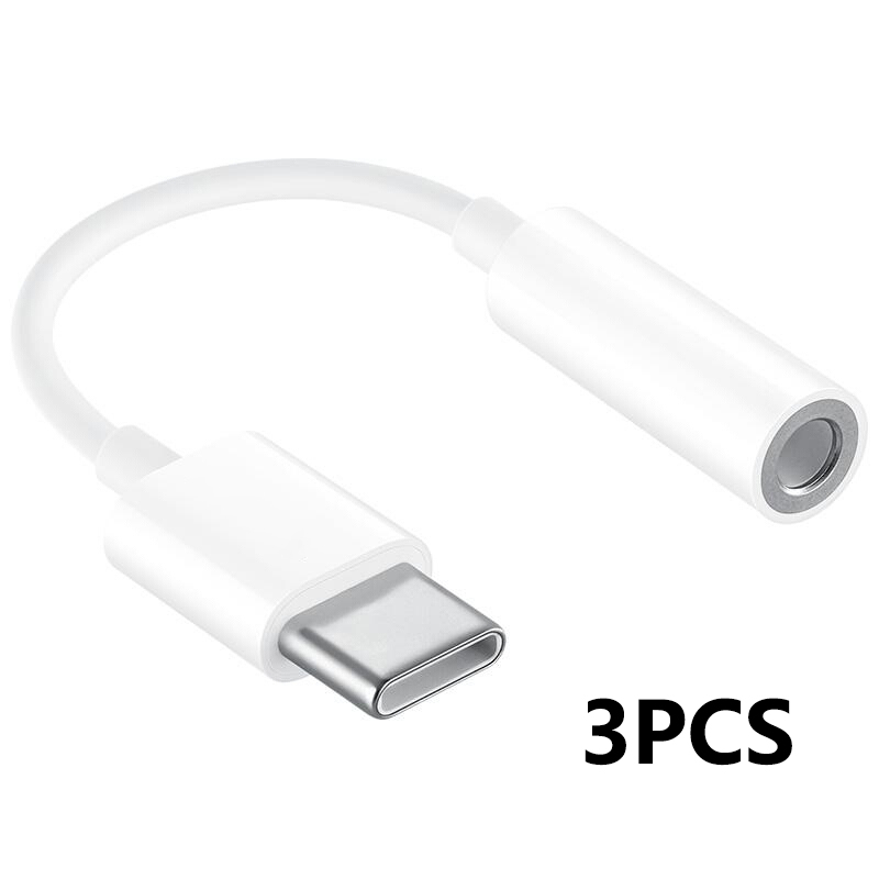 USB C auf 3 5 mm Klinke Aux Adapter Typ C 3 5 Klinke Audiokabel Telefonzubehör Cabo Adaptador USB Tipo C USB C Adapter Kopfhörer