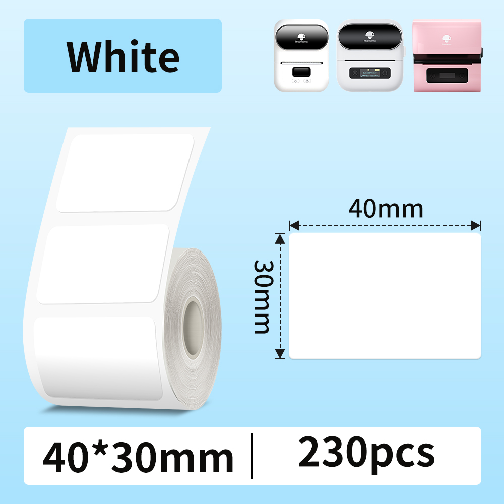 Phomemo Etikettendrucker-Papier, M110 Etikettenklebepapier, weiß, wasserfest, Thermoaufkleber für tragbare Drucker M110 M221 M200 M220: GOLD