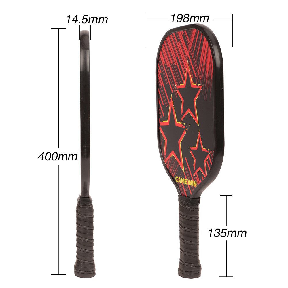 Camewin pickleball paddeltennisracket honeycomb kärnracket med täckväska