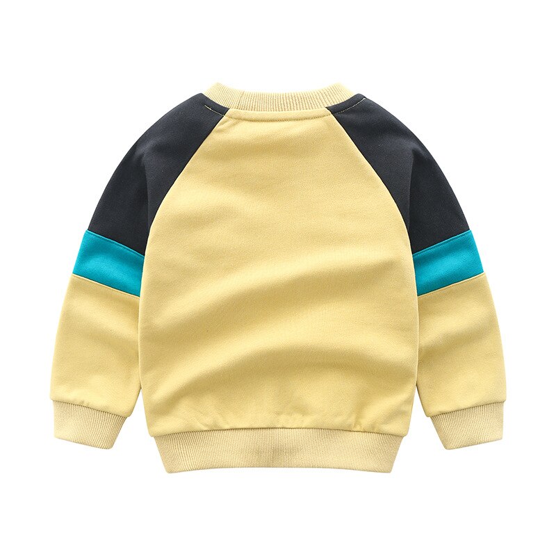Children Sweatshirt Boy Terry Cotton T-Shirt Outdoor Sport Long Sleeve Cartoon Top Infants 2 3 4 5 6 Years Boutique Clothes