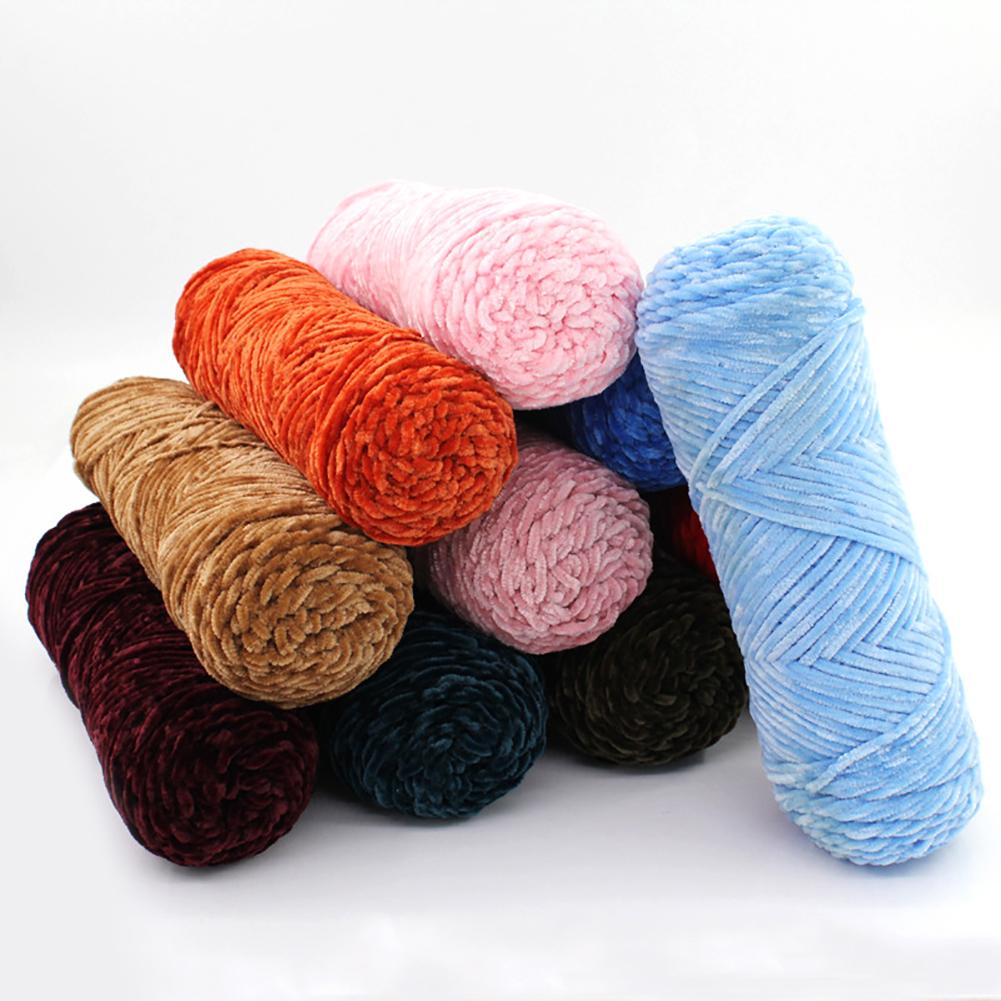 100g Chenille doux bébé tricot Crochet péritel chapeau laine fil photographie accessoire