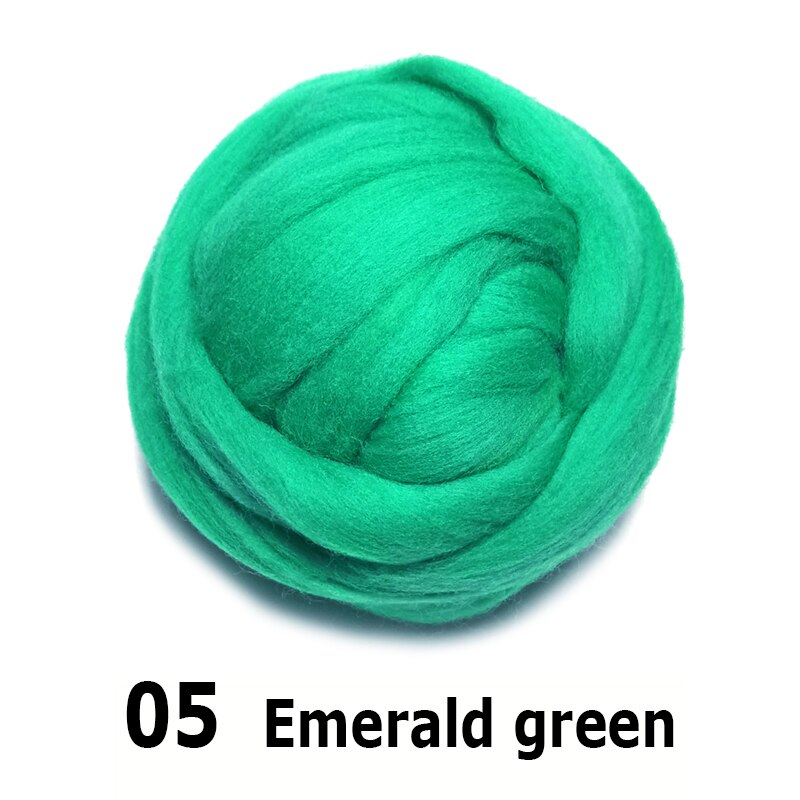 handgemaakte Wolvilt voor vilten 50g Emerald green Perfect in Naald Vilt 05 #