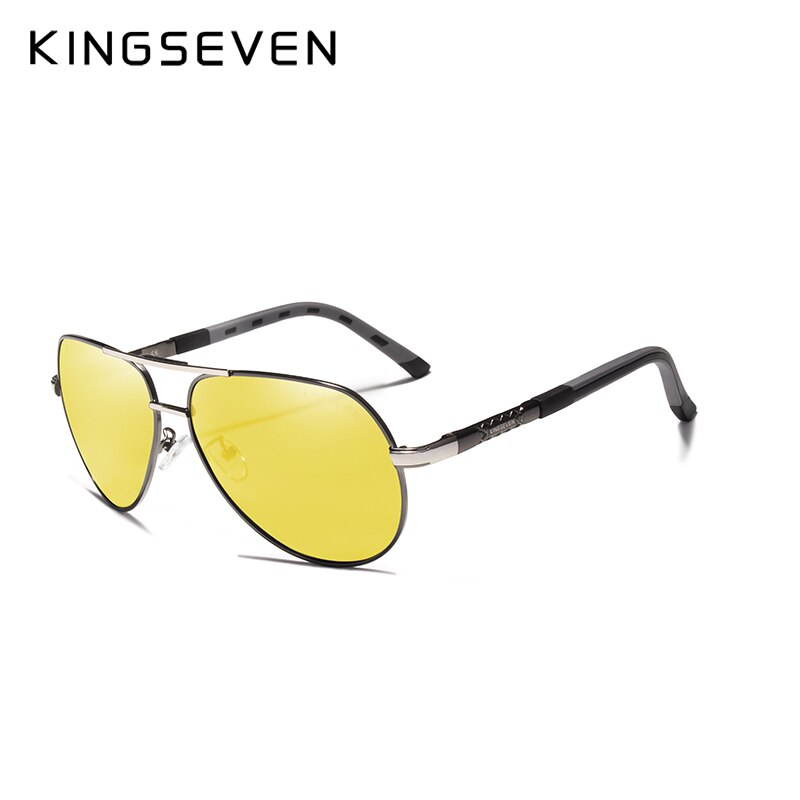 KINGSEVEN Männer Jahrgang Aluminium Polarisierte Sonnenbrille Klassische sonnenbrille Beschichtung Objektiv Fahren Schattierungen Für Männer/Wome