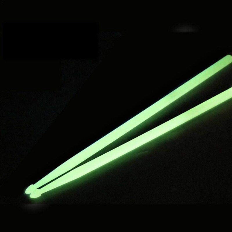 5A Drumsticks Fluorescerende Licht Drumstokken Nylon Drum Sticks Voor Night Optredens Toneelvoorstellingen
