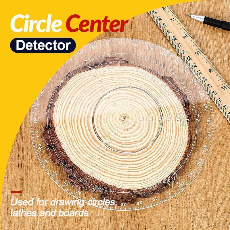 Transparent Acrylic Round Center Finder Compass Cutter Circle Diameter Drawing Tool For Wood Turners Lathe Work Processing