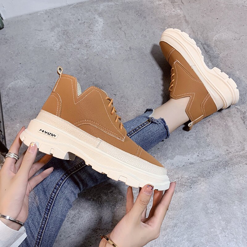 COOTELILI bottines cuir daim femme bottines femme bottines chaussures femme décontractées 4CM hauteur de talon baskets femme