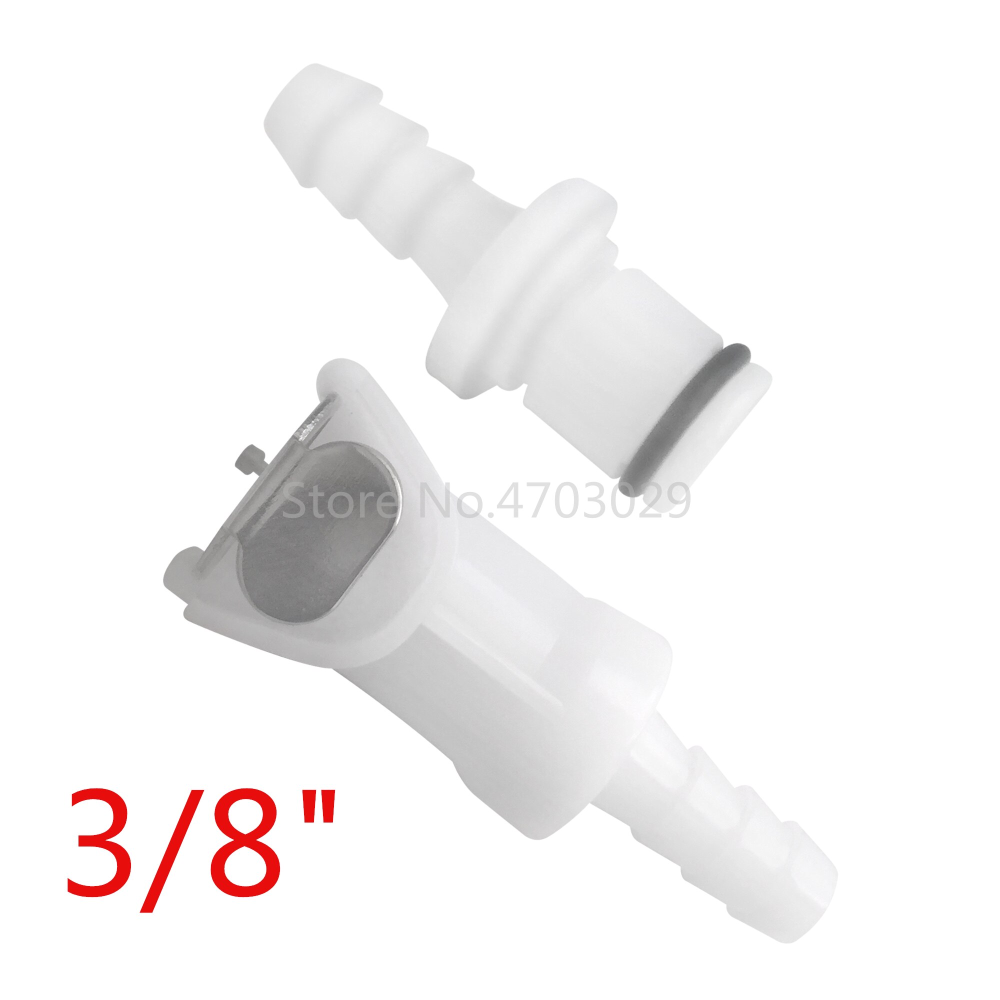 CPC Quick-Disconnect Hose Barb Quick Connector Unidirectional Check valve assembly: Silver