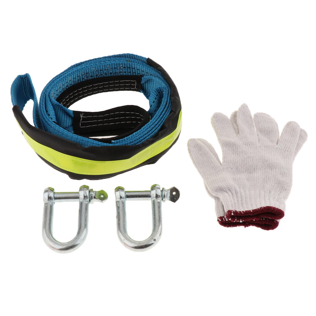 Combo - U Hooks Shackles ,Tow Strap ,Storage Bag and Gloves