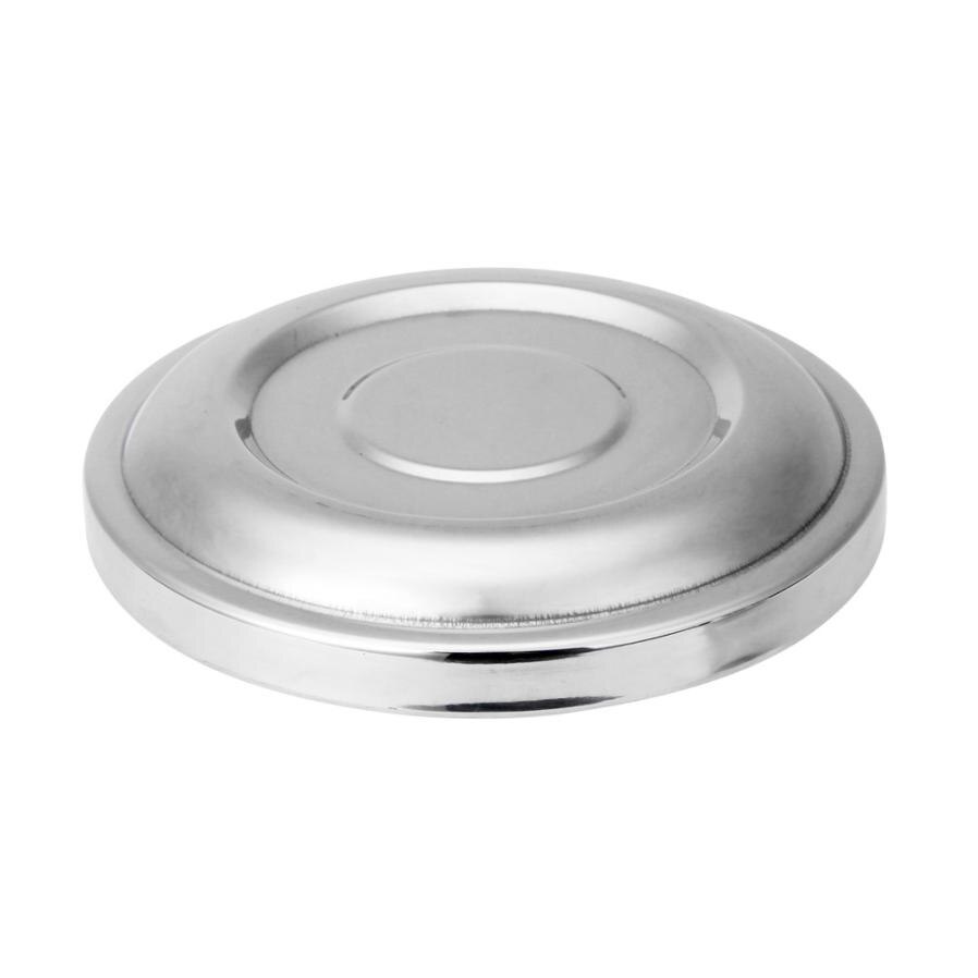 1PCS ZY Stainless Steel Double Layer Shaving Soap Bowl Mug Lid Bowl Cup For Shaving Brush D40