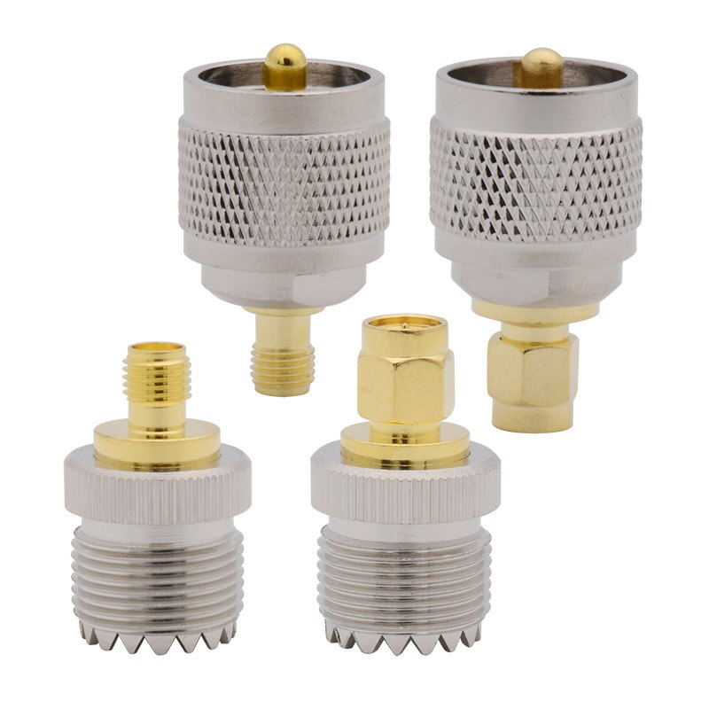 Adaptateur RF Coaxial SMA mâle-femelle vers UHF SMA-UHF PL259 SO-PL-259 SO239 mâle-femelle, 4 pièces/lot, 239