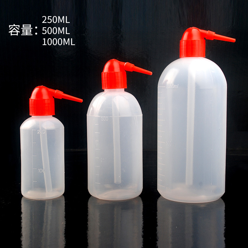 500Ml plastic washing bottle alcohol bottle Red bird head washing bottle 5 pieces / pack