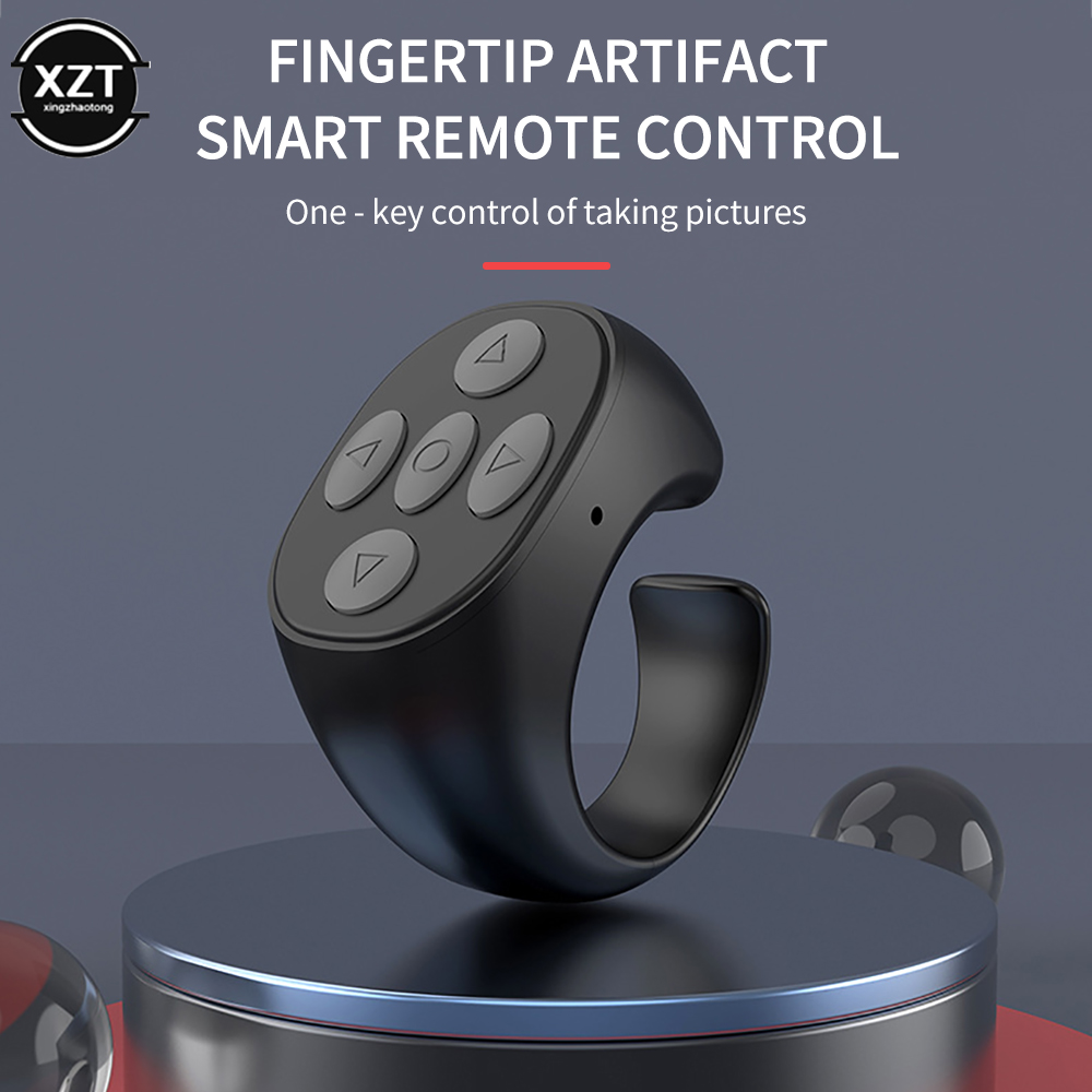Mobile Phone Bluetooth Remote Control Wireless Mobile Photo Turn Page Controller Tiktok Remote Control Ring Controller