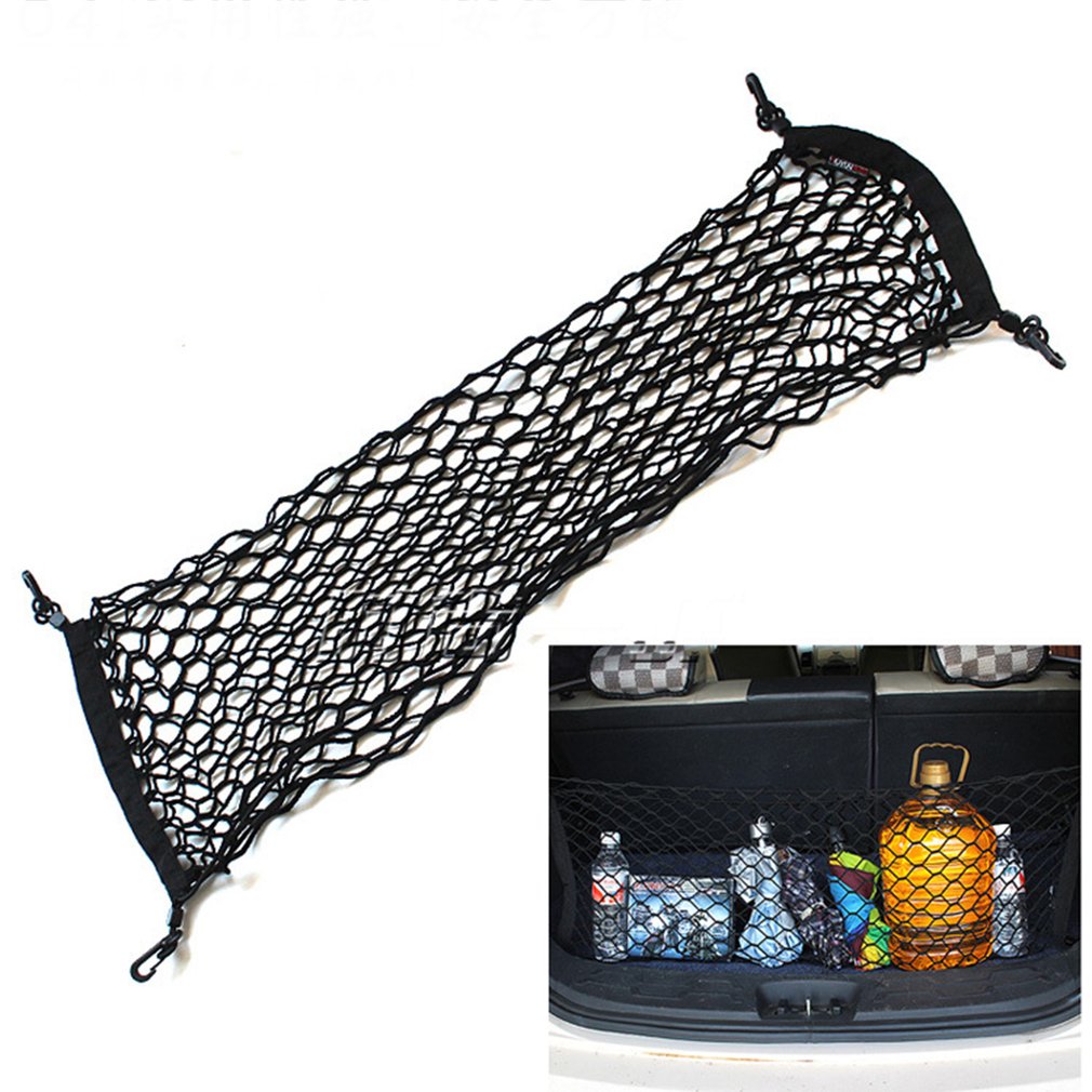 90*30 auto kofferbak net tas bagagenet auto opbergnet opbergtas mesh bagagenet haak tas houder voor tas