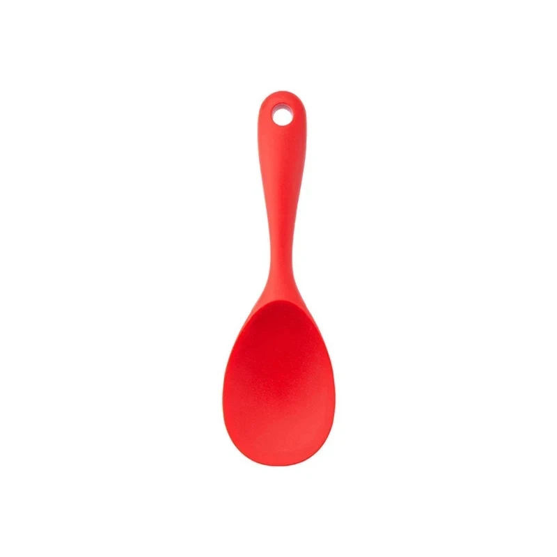 1PCS Random Color Silicone Kitchen Ware Cooking Utensils Spatula Beef Meat Egg Kitchen Scraper Wide Pizza Cooking Tools Shovel: Silver