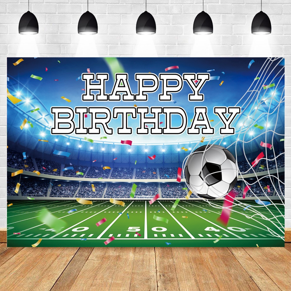Soccer Birthday Party Backdrop Football Field Photo Background Soccer Theme Birthday Party Decorations