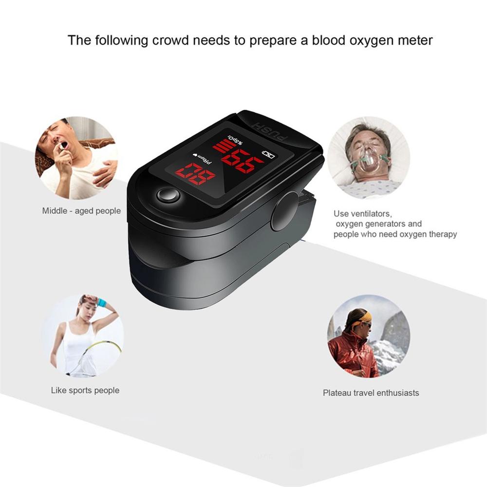 Pulse Oximeter Blood Oxygen Saturation Monitor Heart Rate Health Diagnostic Oxymeter Digital Finger Pulse Oximeter