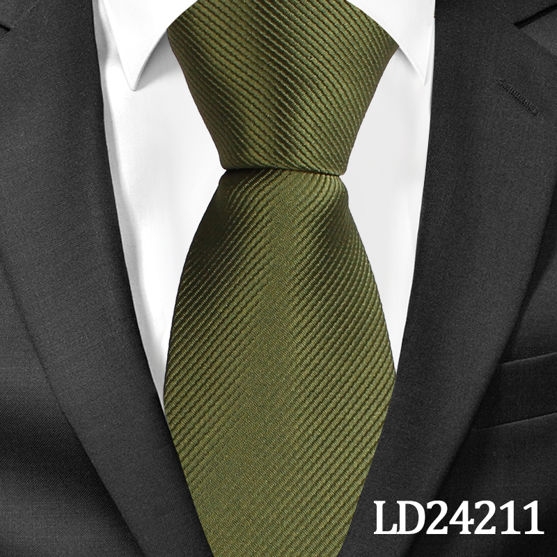 Klassiske solide slips til mænd afslappet halsslips gravatas slips corbatas 8cm brede brudgom slips til fest: Ld24211