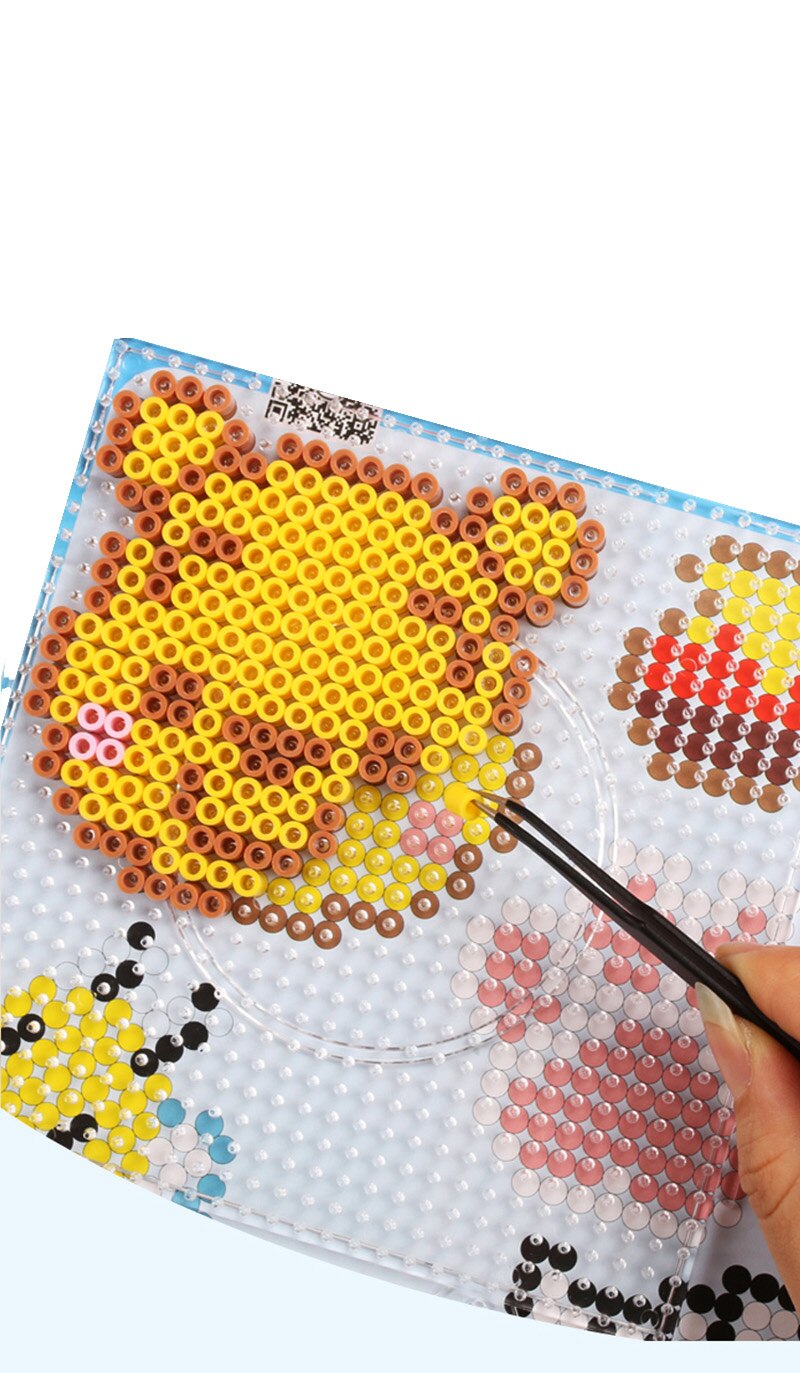 5 millimetri Hama beads Tavole Forate di Plastica Trasparente 2.6 millimetri Fusibile Perline di Ferro giocattoli di puzzle di puzzle perler perle di giocattoli per i bambini ragazzi