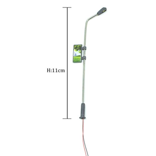 20 Pcs N Schaal Modelspoor Verlichting Voor Building Road Architectonische Landschap Trein Lamp Straat Zand Tafel Diorama Layout Metalen