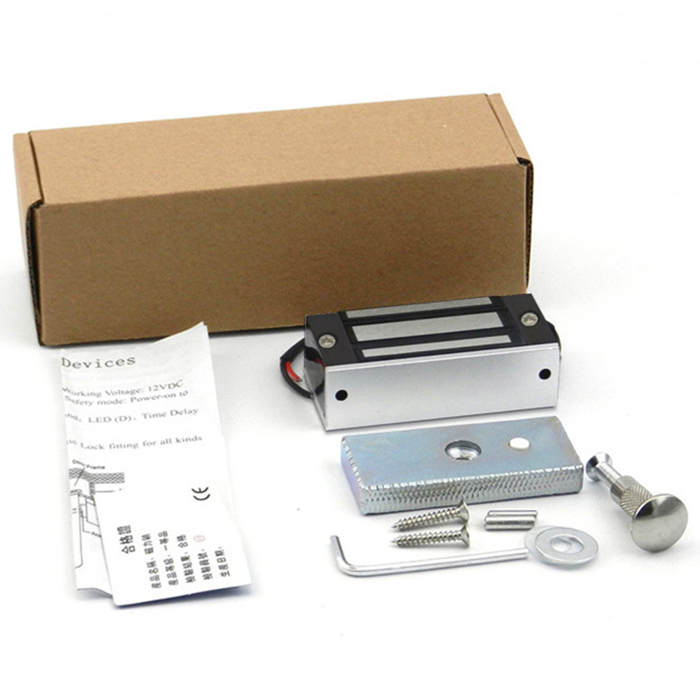 60kg/132lbs Electronic Magnetic Lock Installation Metal 12V Single Door Surface for Household Bedroom Protection магнитный замок