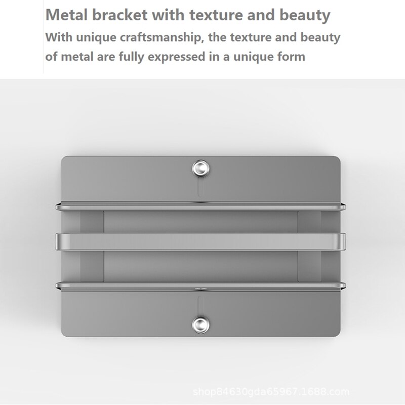 JIUSHARK Universal Vertical Laptop Stand Aluminum Double Desktop Stand Holder with Adjustable Dock (13-30mm/18-36mm)