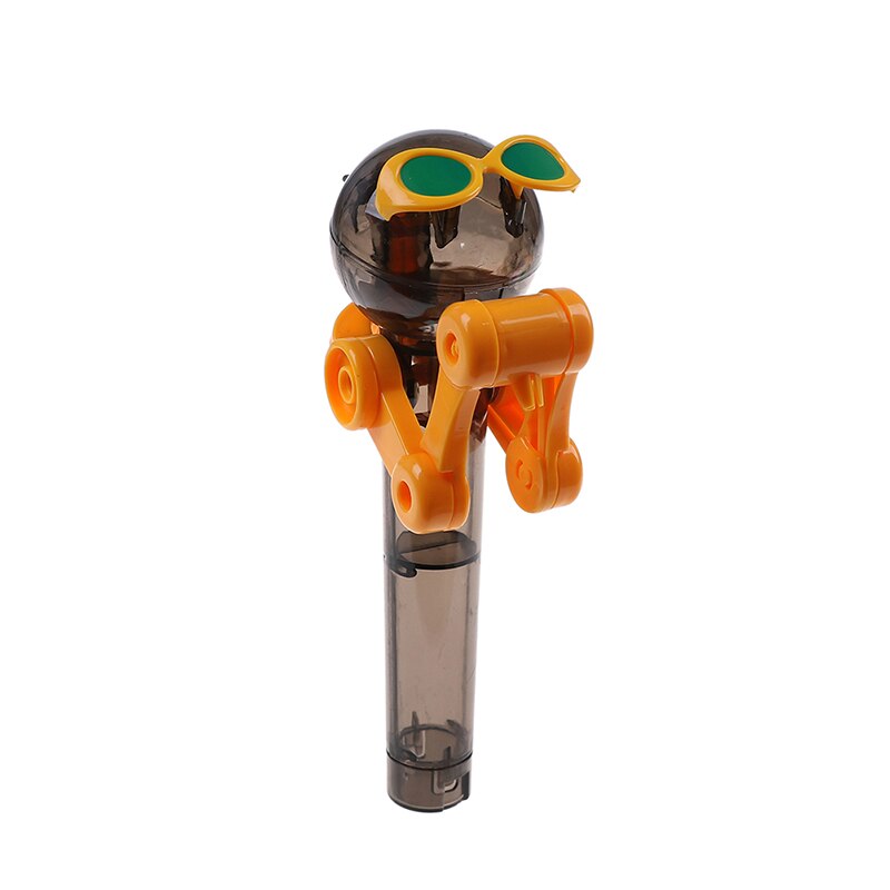 18.5*9cm Lollipop Holder Decompression Toys Lollipop Robot toy Random Colors: BK