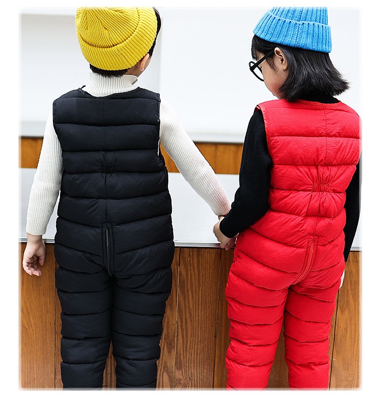 Odzież dziecięca dziecięce puchowe bawełniane ciepłe kombinezony i kombinezony chłopięce zagęszczone odzież zimowa kombinezon dziecięcy dla dzieci