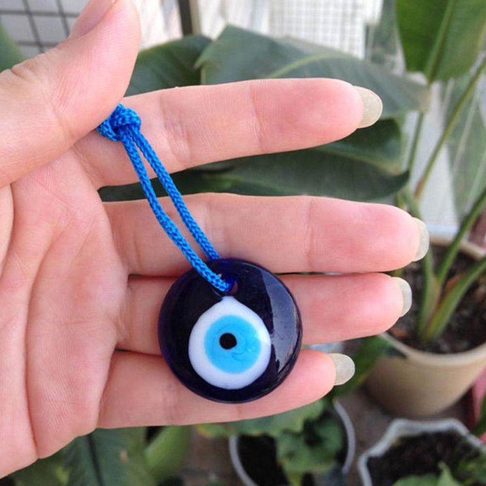 Shellhard lucky tyrkisk blå glas onde øje amulet trendy hængende charms bil kontor væg dekoration indretning