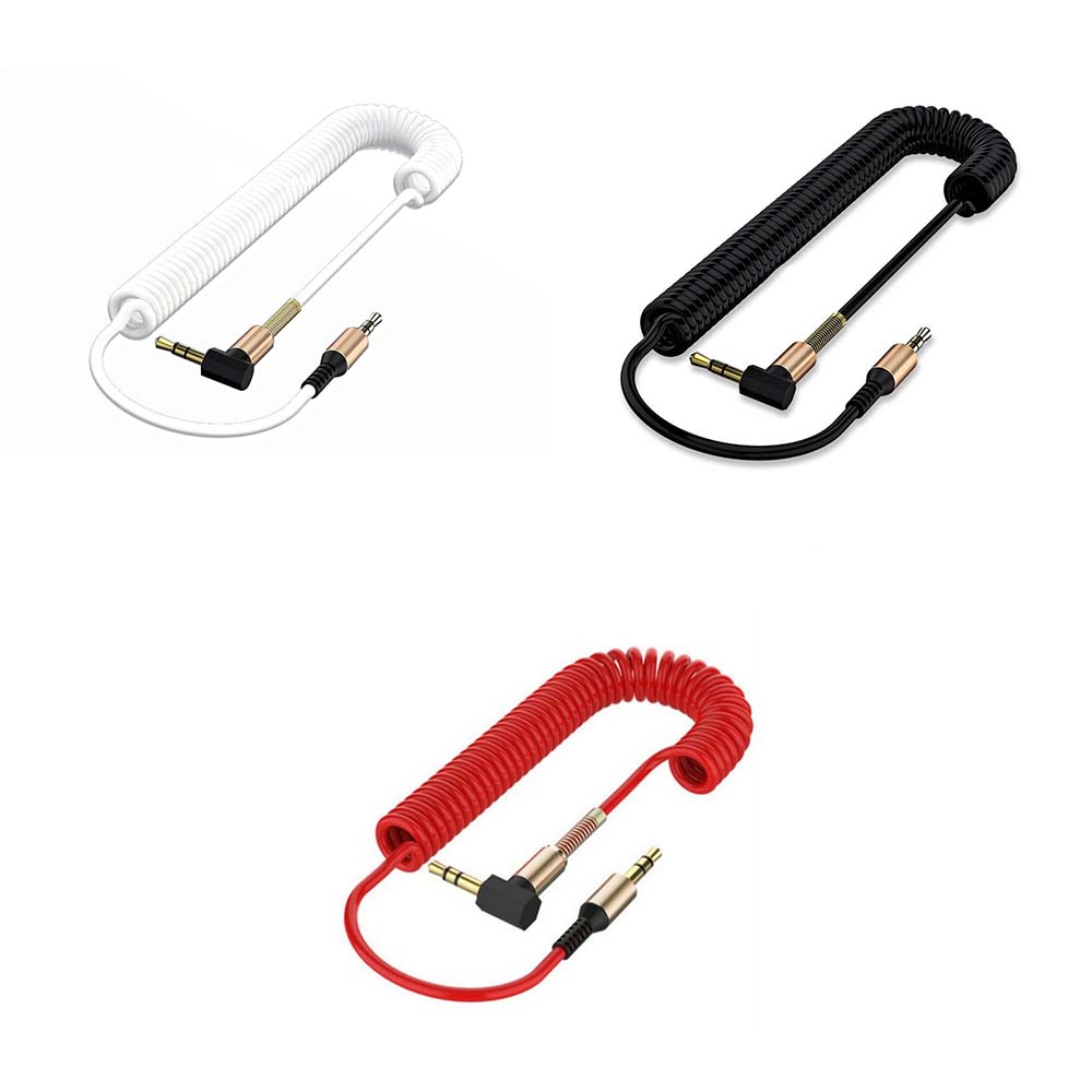 Jackkabel hane till hane stereo 3.5 mm to 3.5mm -kontakt guldpläterad kontakt fjäderkabel ljudkabel aux-kabel bil aux-kabel ljudtråd