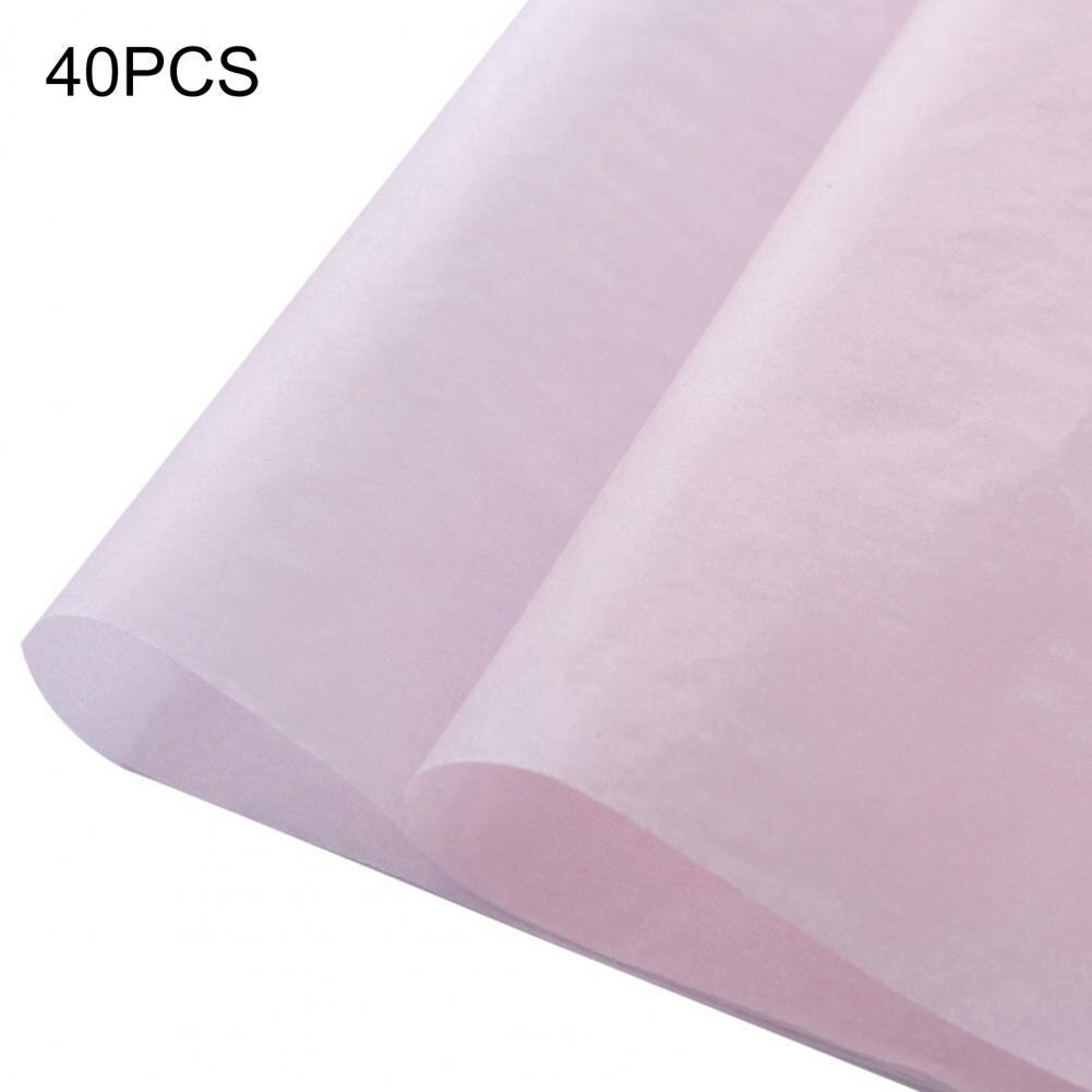 Easy Matching 40Pcs/Set Practical Wrapping Tissue Paper Flower Paper Flower Wrapping Paper Widely Applied for Wedding: Light Pink