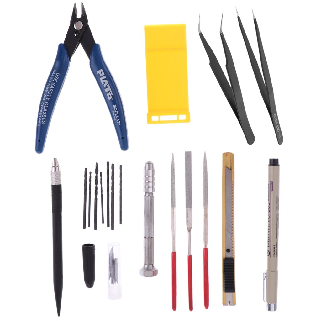 WMYCONGCONG 22 PCS Model Tools Kit Modeler Basic Tools Hobby
