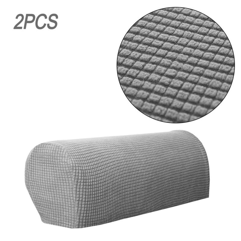 1Pair Removable Sofa Arm Chair Protector Armchair Covers Armrest Stretch Solid Couch Cover Home Living Room Armchair Covers: 09