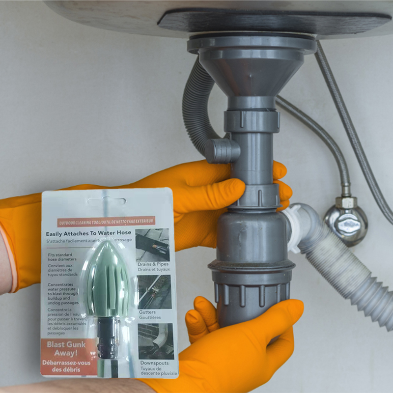 Water Rocket Huis Afvoerpijp Flusher Gutter Riool Schoonmaken Tool Tuin Flusher Mondstuk Riool Reiniging Flusher Thuis Schoonmaken Tool