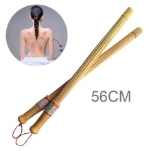1Pc Natuurlijke Bamboe Pat Fitness Sticks Massage Ontspanning Masseur Hamer Stok Sticks Fitness Pat Milieu Houten Handvat