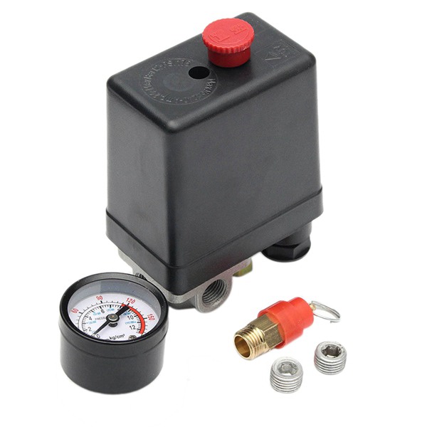 Air Compressor Pump Pressure 90-120 Psi Switch Control Valve 12 Bar 240V 4 Port