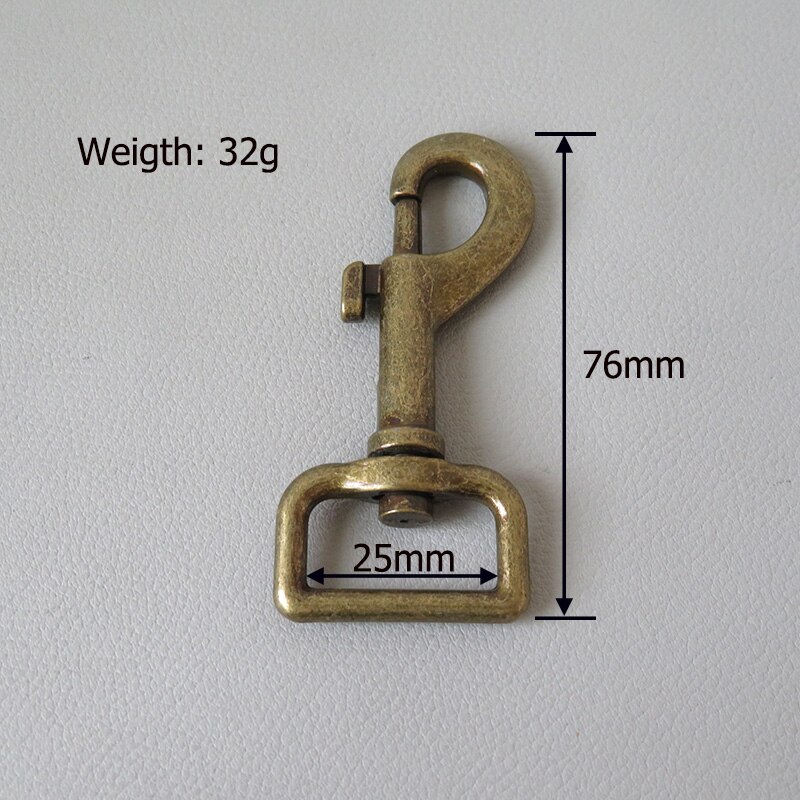 1Pcs/Lot 25mm Metal Buckle Swivel Lobster Clasp Carabiner Clip Snap Hooks For Straps Dog Pet Leash Hardware Sewing DIY Accessory: Black Nickel