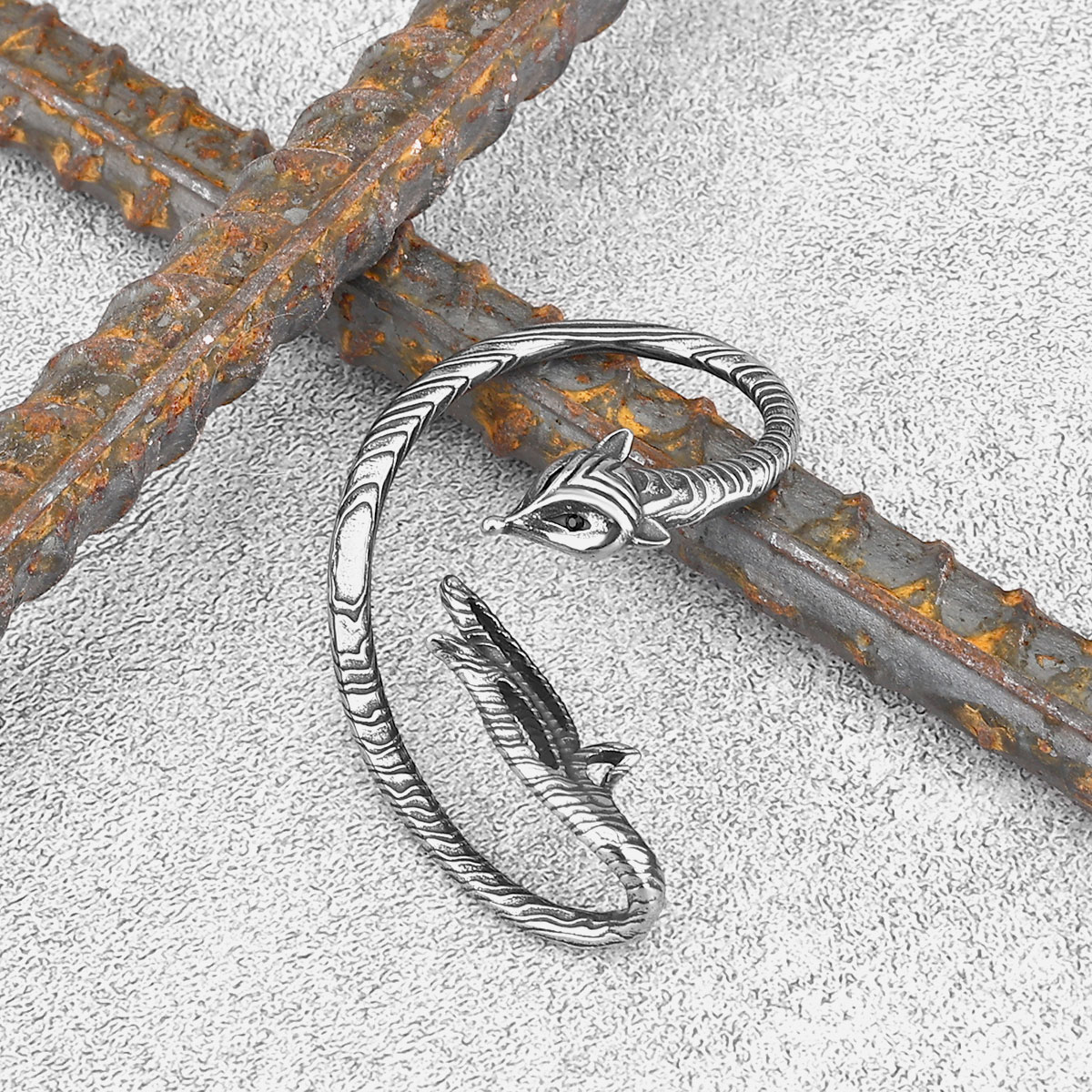 Stainless Steel Fox Clip Earring Girls Punk Hip Hop Boutique Handmade Non-piercing Ear Cuff Jewelry: Gold-color