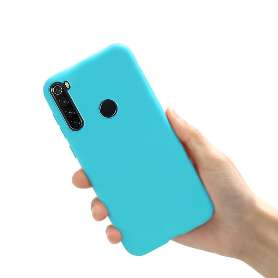 Funda suave para Xiaomi Redmi Note 8 , carcasa de lujo delgada de silicona mate, para Xiaomi Redmi Note 8, RedmiNote8: For Redmi Note 8 / Sky Blue