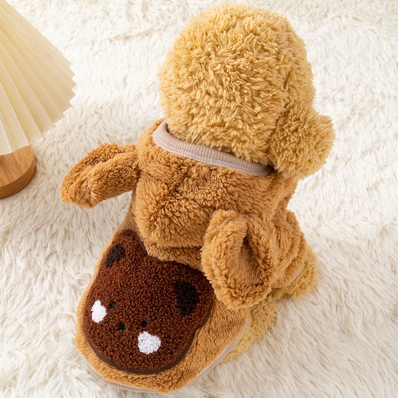 Dog clothes autumn and winter keep warm than bear teddy Yorkshire Pomeranian cat cute small puppy bear clothes