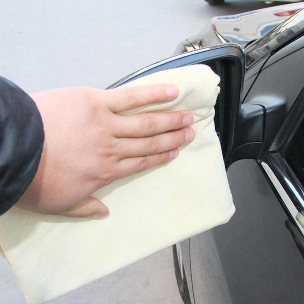 Natuurlijke Zeem Auto Schoonmaakdoekje Wassen Suede Absorberende Handdoek