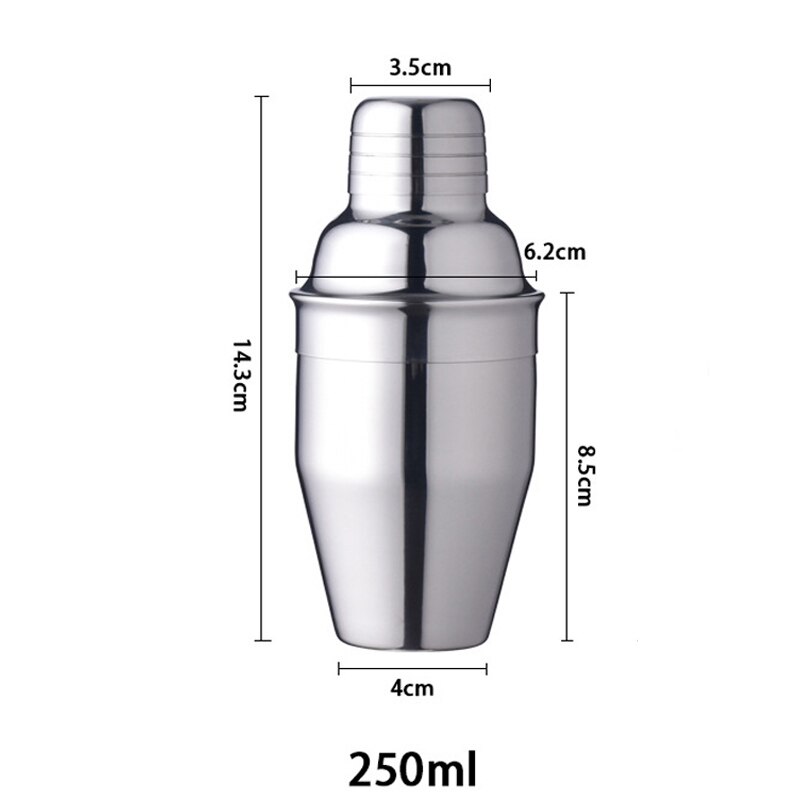 Shaker Cocktail Bartenders Bar Gereedschap Wijn Shakers Cocktail Mixer Rvs 250Ml 350 Ml 550 Ml 750 Ml Cocktail accessoires: 250 ml