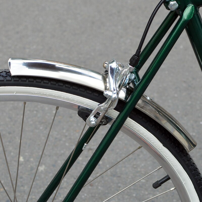 Retro Fiets Spatbord Rvs Spatbord 24/26 Inch 700C Stad Fiets Fenders Zilver 1 Paar