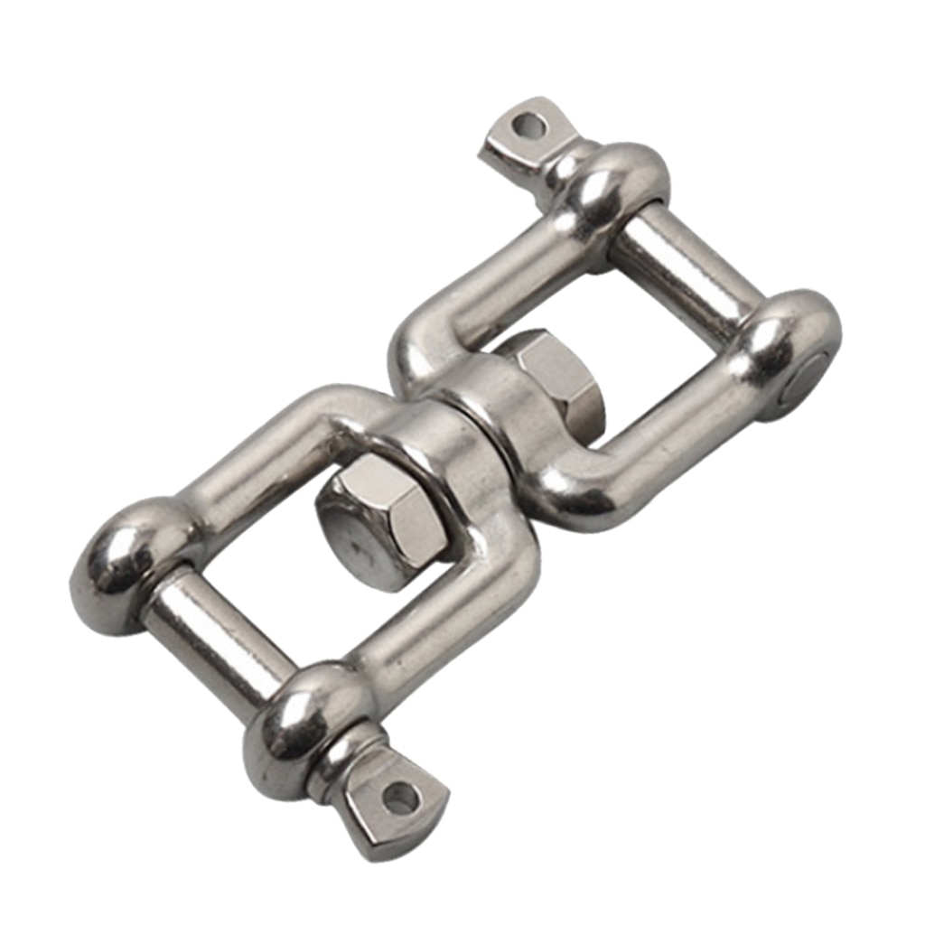 Boat Jaw Anchor Chain Swivel Connector Shackle - 316 Stainless Steel - 8mm/10mm/12mm