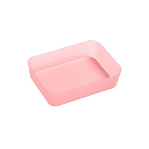 Desk Storage Drawer Divider Bathroom Kitchen Organizer Plastic Box Office Home Jewelry Makeup Organization Grocery Storage Tray: Pink S