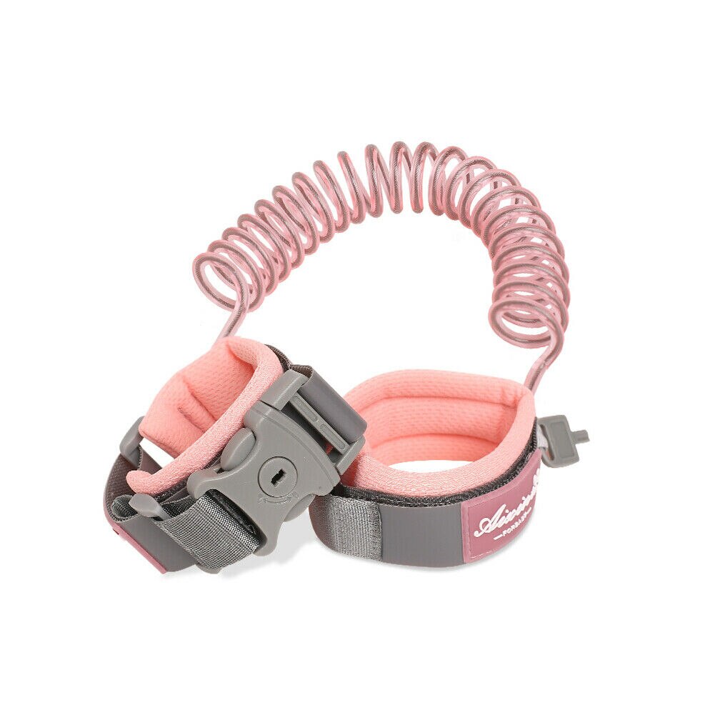 Barnes Håndleds Lanyard - 150cm/250cm - Anti-mistet - Mikrofiber - Belastning 20kg: Rosa 150cm