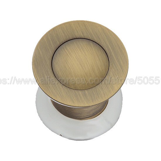 Antik mässing flip top badrum handfat tvättställ avlopp / avlopp med överflöd badrum accessaraies zsd 007
